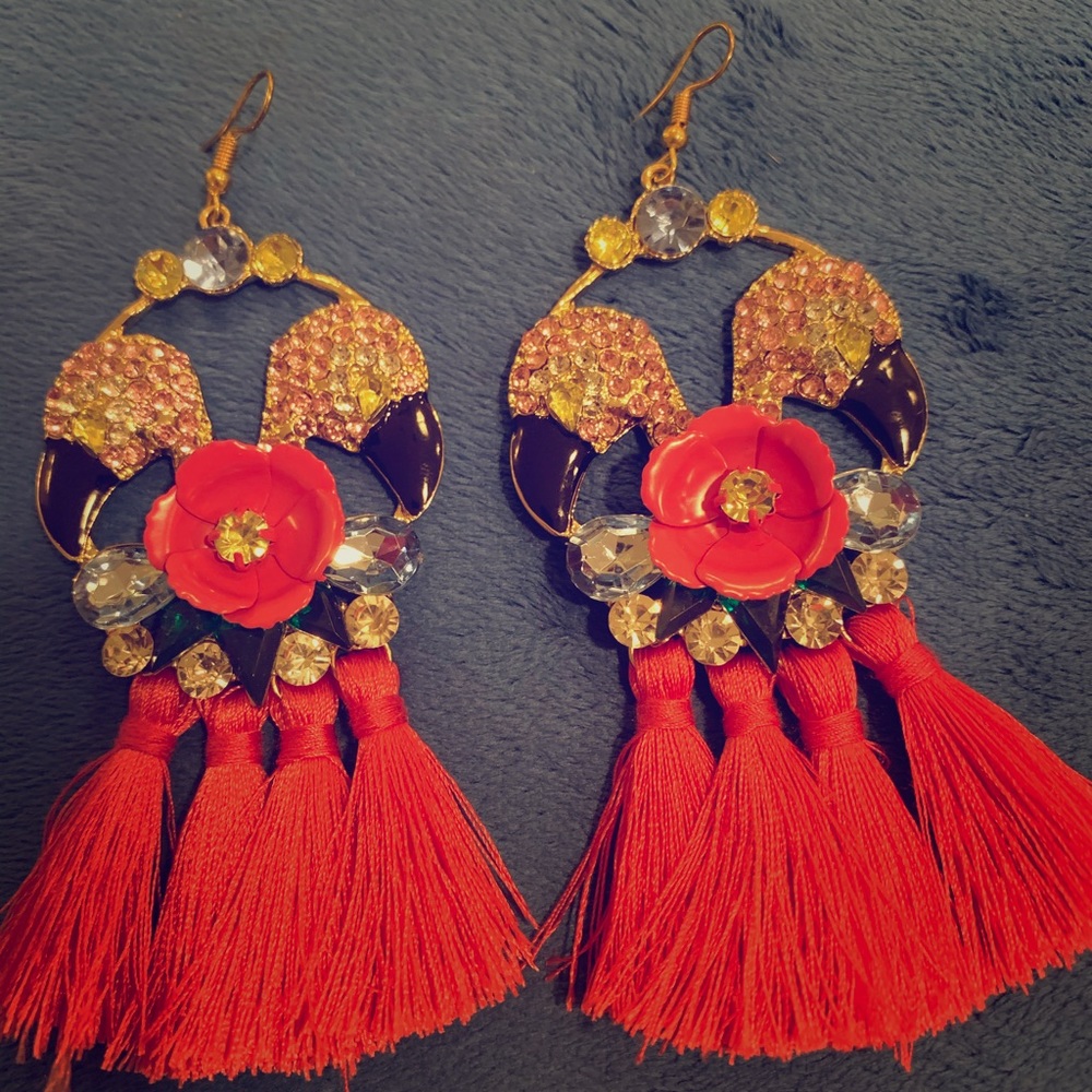 Bebe Flamingo Earrings